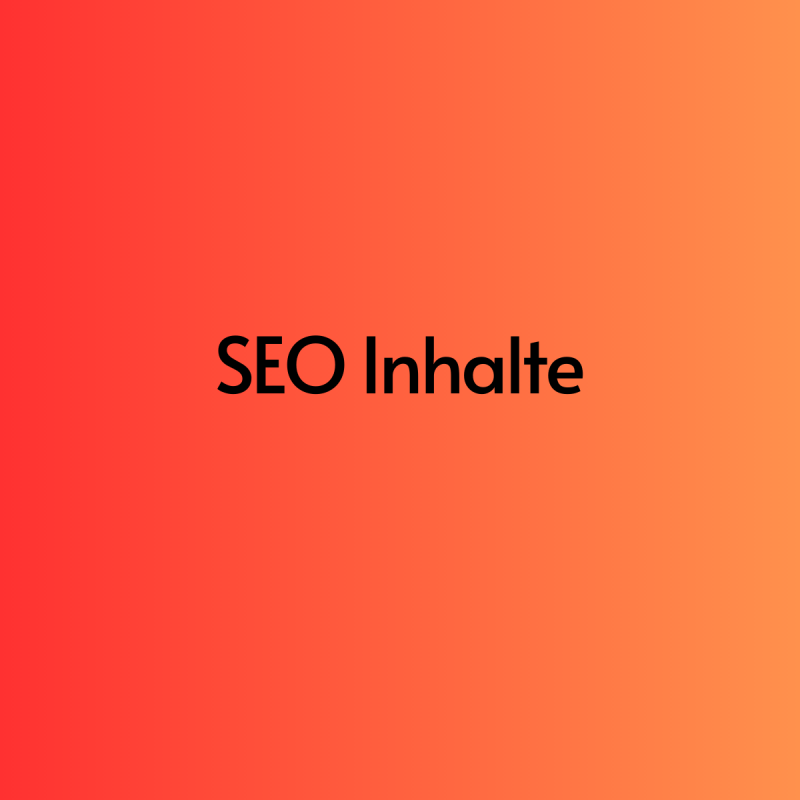 SEO Inhalte